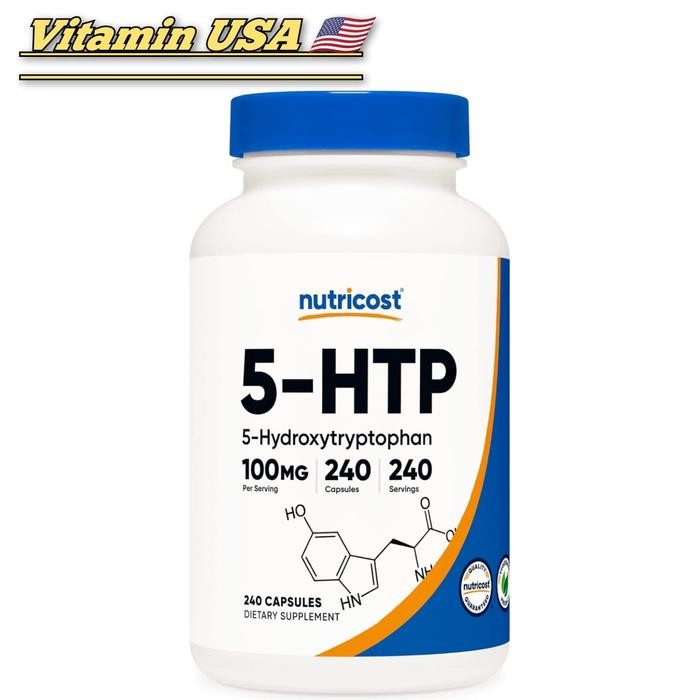 Nutricost 5-HTP 5 HTP 5HTP 100 mg 100mg 240 Capsules