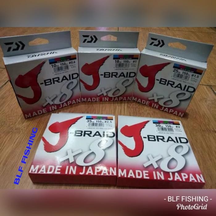 Senar Daiwa J Braid X8 Pe 1.5 Mc 150 Meter