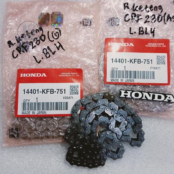 RANTAI KETENG MESIN KAMPRAT HONDA CRF 230 ORIGINAL AHM MADE IN JAPAN