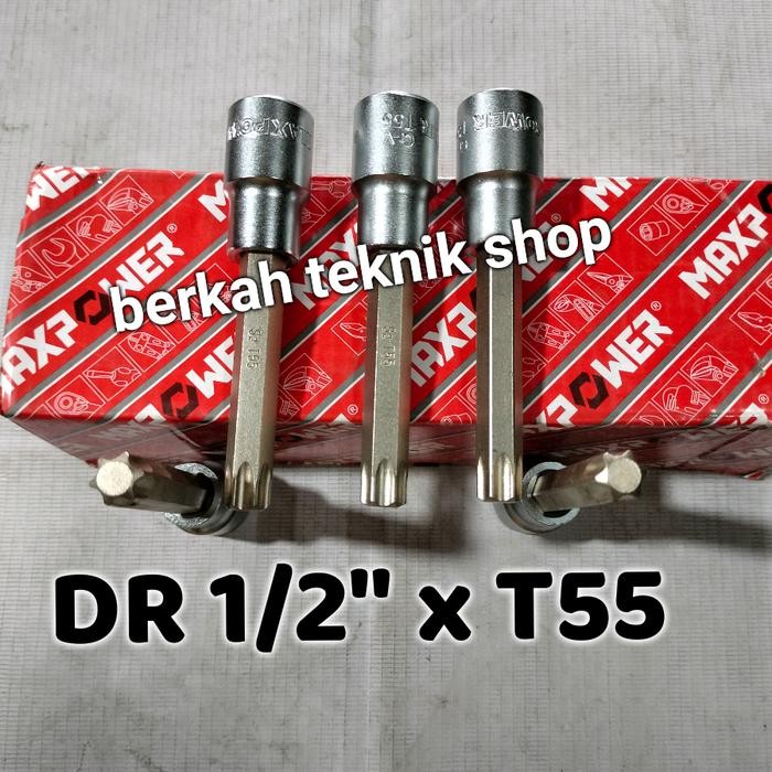 MATA SOCK BINTANG T55 PANJANG MAX POWER Kunci sok T 55 long panjang bintang cakram motor kunci cvt