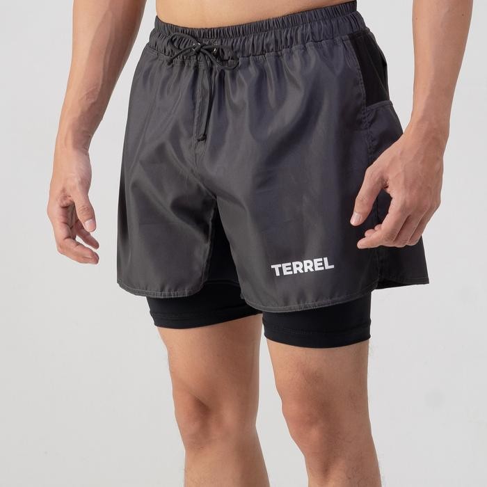 Terrel sportswear compression short 2.0 celana olahraga pendek gym running lari pria sport parasut