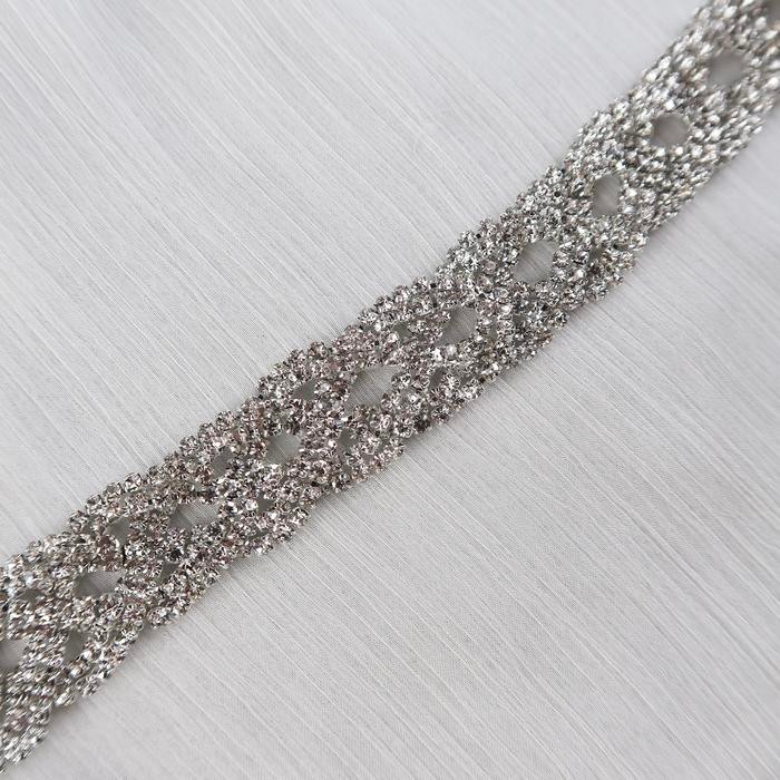 GGAF Payet Rangkai Mutiara Swarovski Mewah Rantai Kristal Premium