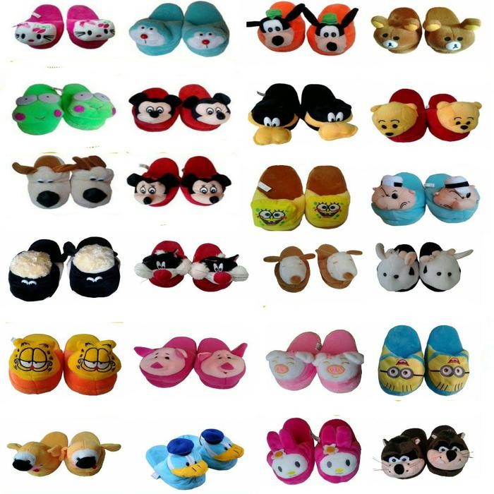 Sandal Boneka Karakter Pig Anak Dewasa Wanita Murah Lucu Rumah Kamar Ruangan