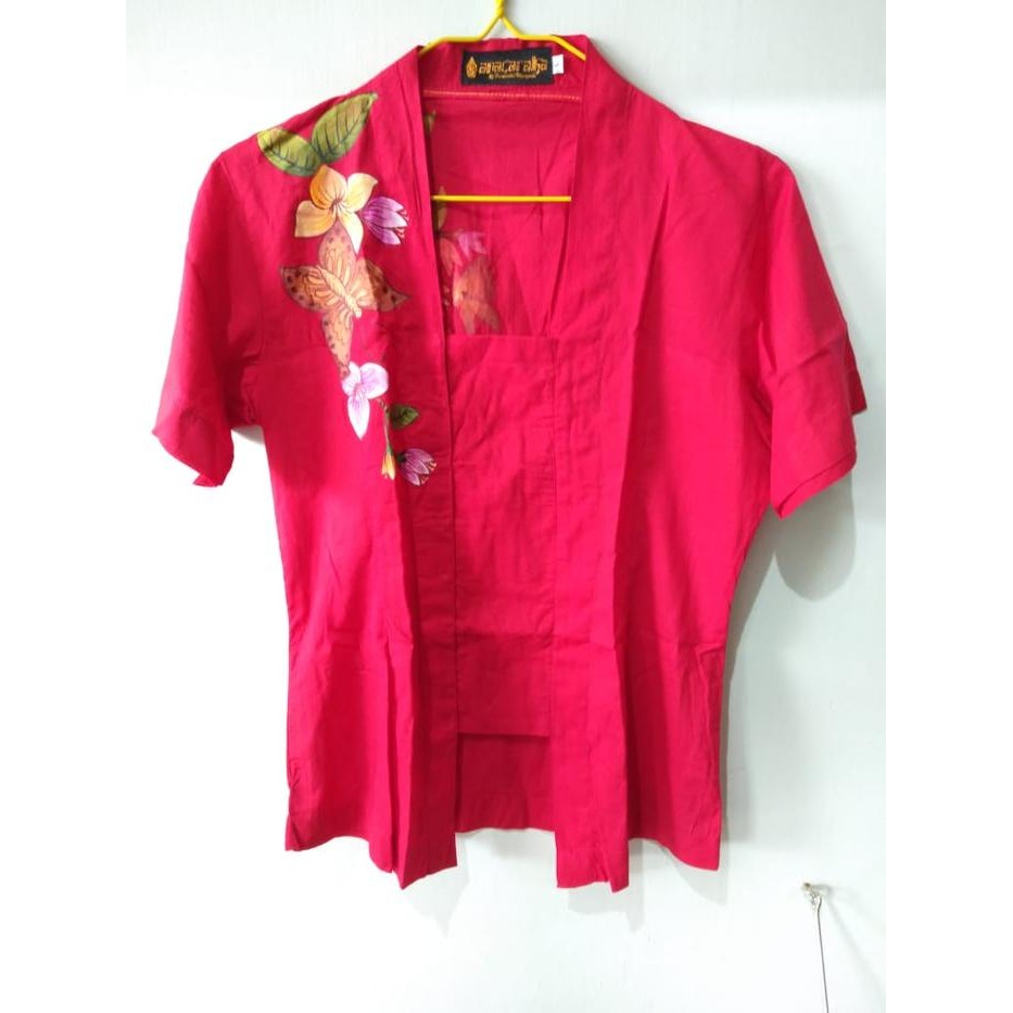 Kebaya lukis bali bahan katun