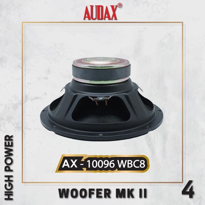 Tersedia Audax Ax-10096 Wbc8 Speaker Pasif 10 Inch High Power Woofer Mk Ii