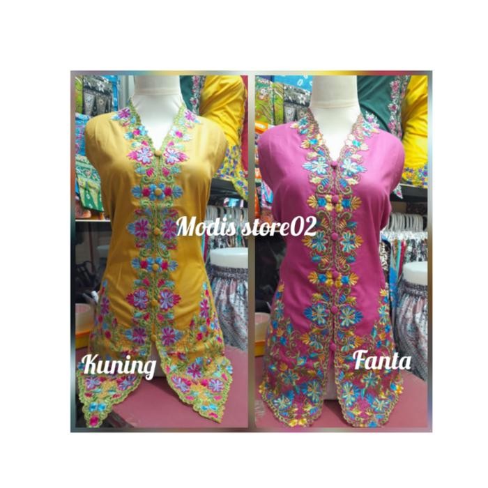 new atasan kebaya encim premium motif bordir/kebaya kerja/kantor