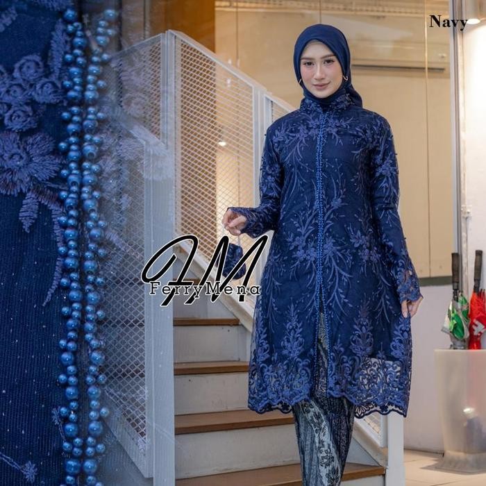 kebaya tunik dress tile mutiara kebaya wanita modern