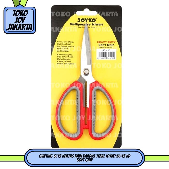 

ID GUNTING SC13 KERTAS KAIN KARDUS TEBAL JOYKO SC-13 HD SOFT GRIP