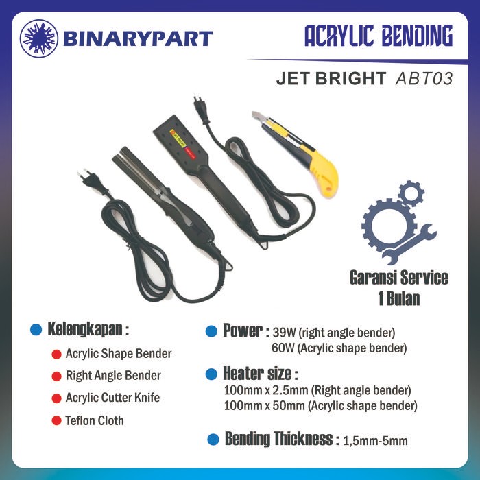 

ID PENEKUK AKRILIK MODEL CATOK - JETBRIGHT ABT03 ACRYLIC BENDING TOOL PORTABLE
