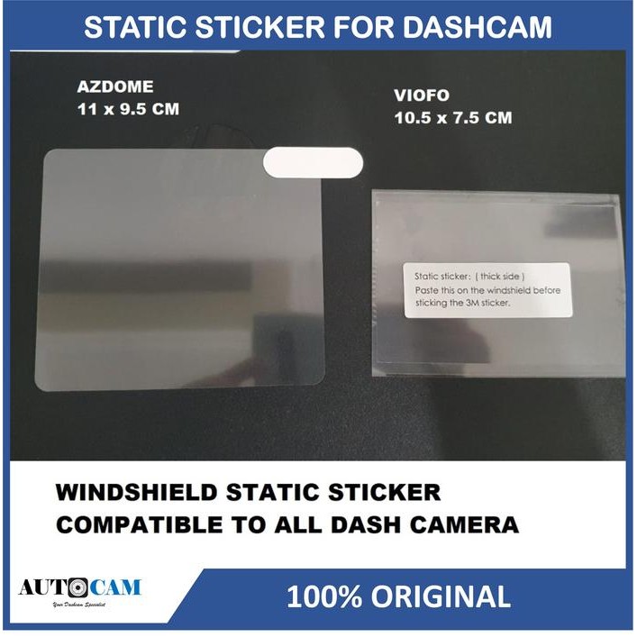 

ID STATIC STICKER ELECTROSTATIC STICKER FILM FOR DASH CAMERA