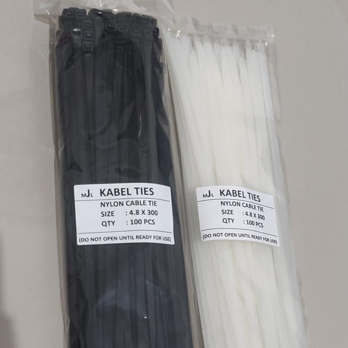 

ID KABEL TIES TIS CABLE TIE 4.8X300MM (30CM)/ DASI KABEL/ PENGIKAT KABEL
