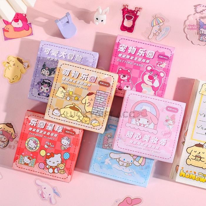 

ID STICKER SANRIO 100 LEMBAR TAHAN AIR DECO KUROMI MELODY STIKER ANAK