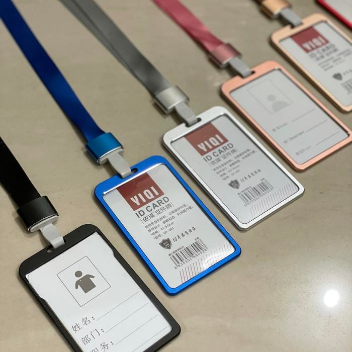 

ID ID CARD HOLDER CASING ALUMUNIUM 1 SET + TALI