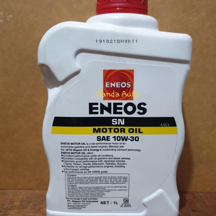 OLI MESIN MOBIL ENEOS 10w 30, API SN/CF BTL 1 LTR. BENSIN/DIESEL, ASLI