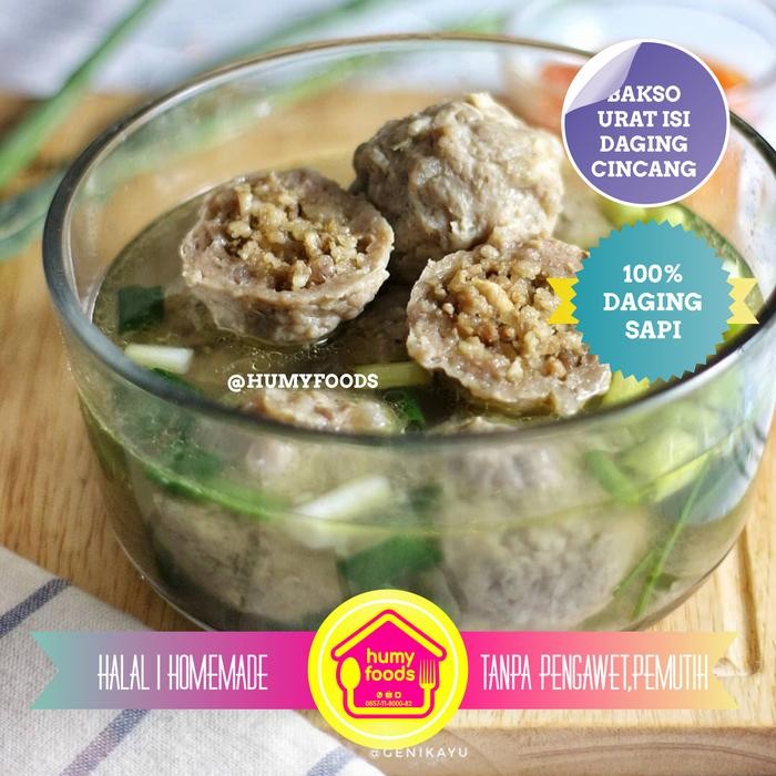 

bakso besar sapi isi daging cincang 5 pcs halal tanpa pengenyal stok terbatas