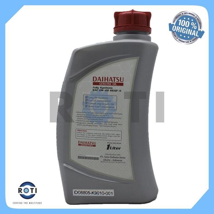 OLI MESIN DAIHATSU 0W-20 SN/GF-5 1 LITER GENUINE OIL 08805-K9010-001