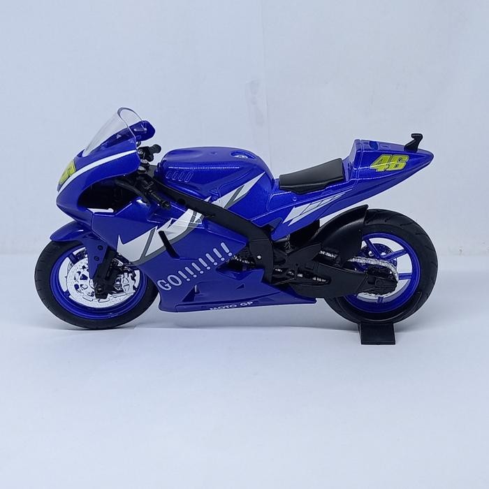 DIECAST MOTOGP 1:12 YAMAHA VALENTINO ROSSI MINIATUR MOTOR BALAP SPORT