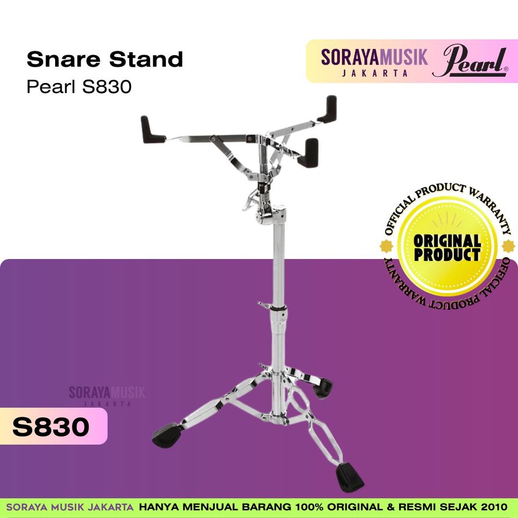 Pearl S-830 S830 | Snare Drum Stand | Garansi Resmi Distributor | Produk Original