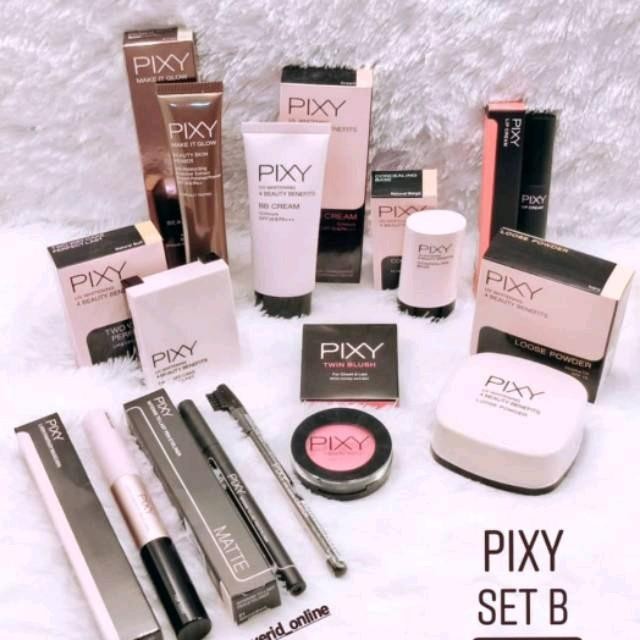 ASLI PIXY PAKET MAKE UP Glowing/ Make Up Satu Set Seserahan READY STOCK