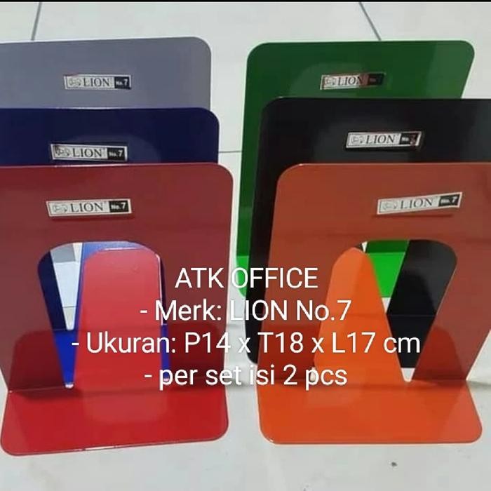 

Promo Penyangga Buku Besi Lion No 7 / Standar Book Lion No7 2 Pcs