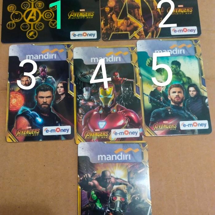 Terbaru eMoney Avengers - Kartu Flazz, Mandiri, Top Up Ready