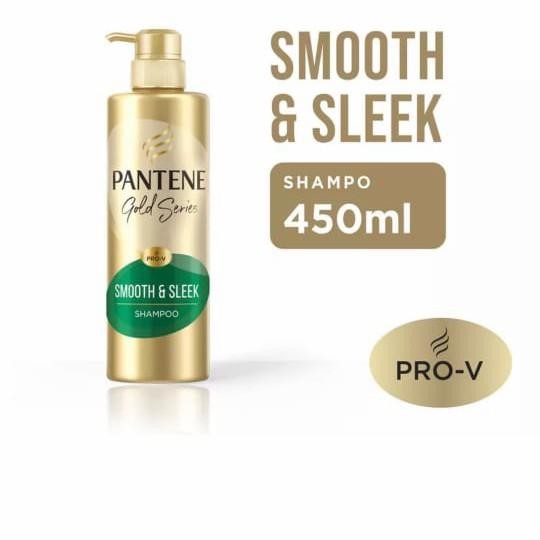 Pantene Gold Series Smooth & Sleek Shampoo 450ml Berkualitas