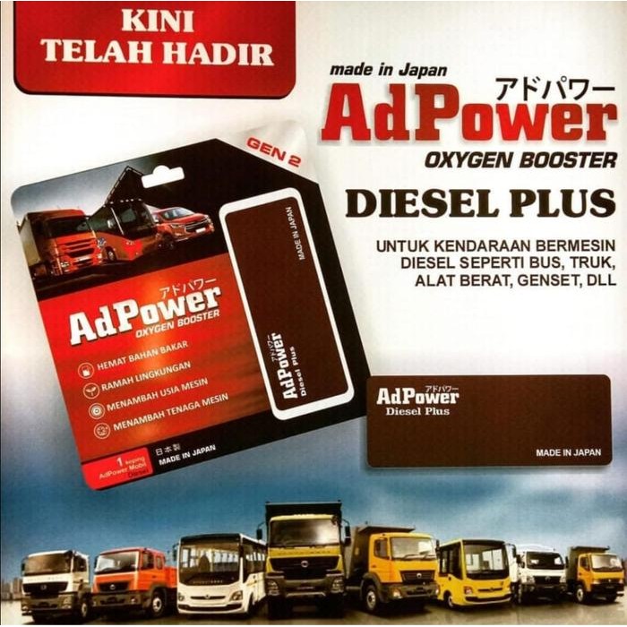 Terbatas Adpower Oxygen Booster Diesel Plus Gen 2, Untuk Mesin Diesel Hingga 3.000 Cc, Hemat Bahan