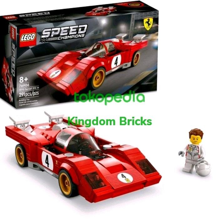 LEGO 76906 Speed Champion 1970 Ferrari 512 M - Mobil Balap Racing Car