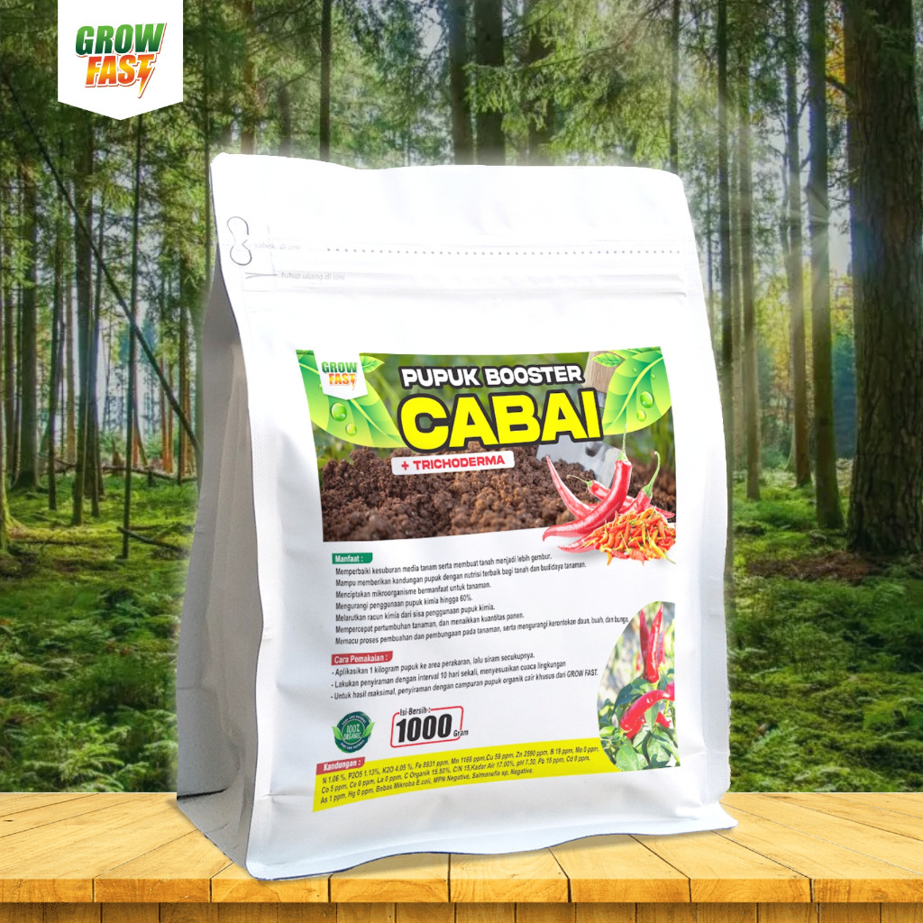 Pupuk Booster Cabai 1kg media tanam cabai 1000gr pupuk pemacu pembuahan dan pembungaan