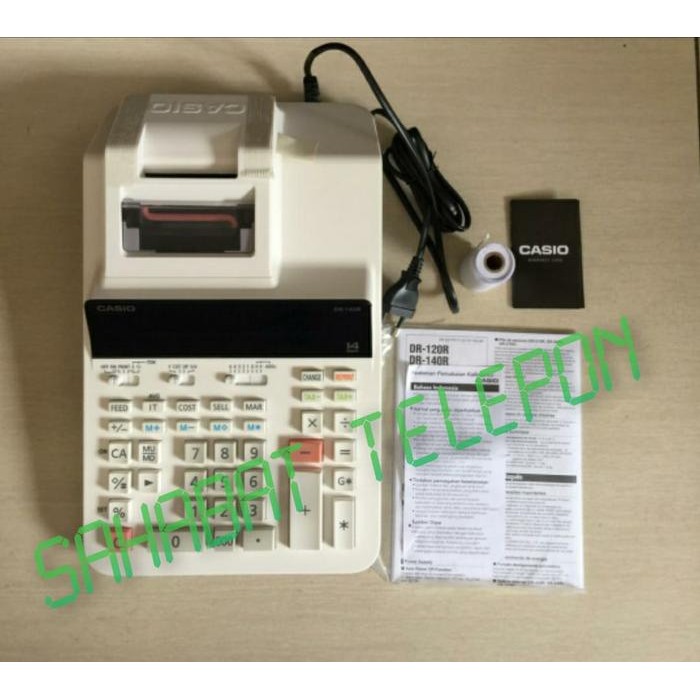 

kalkulator save time with reprint function casio dr-140r kode 823
