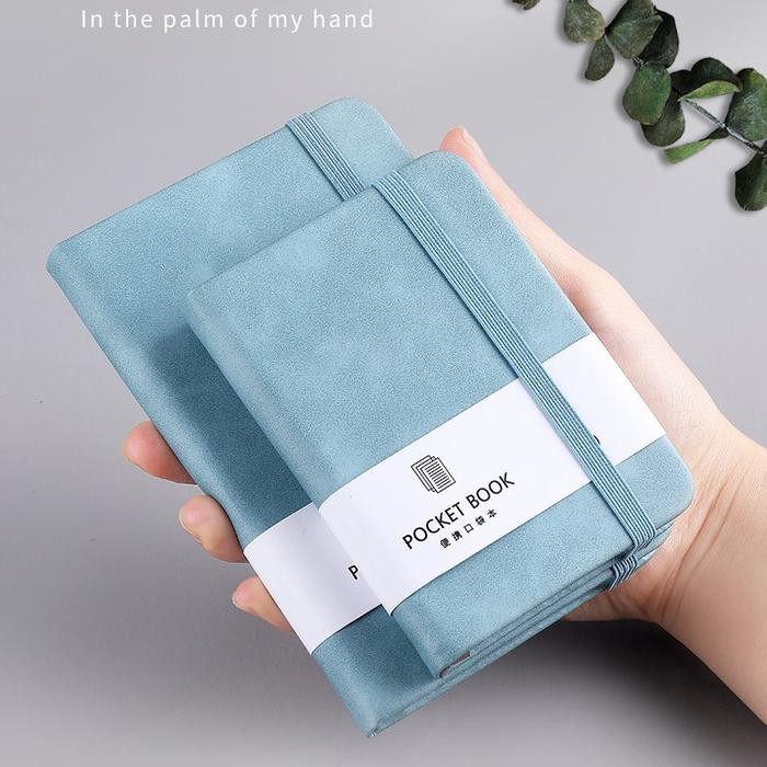 

New [BISA CUSTOM] Pocket Notebook Custom Nama Logo/ Notepad Strap Tali