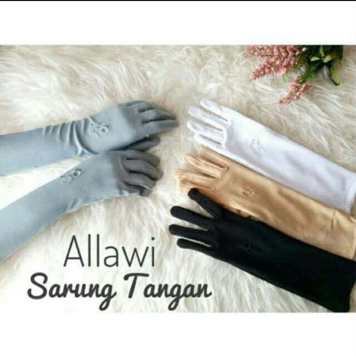 Sarung Tangan Muslimah Allawi / Sarung Tangan Kain Panjang