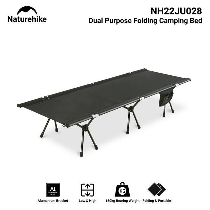 Termurah FOLDING CAMPING BED NATUREHIKE NH22JU028 VELBED MILITER ALAS TEMPAT TIDUR OUTDOOR CAMPING