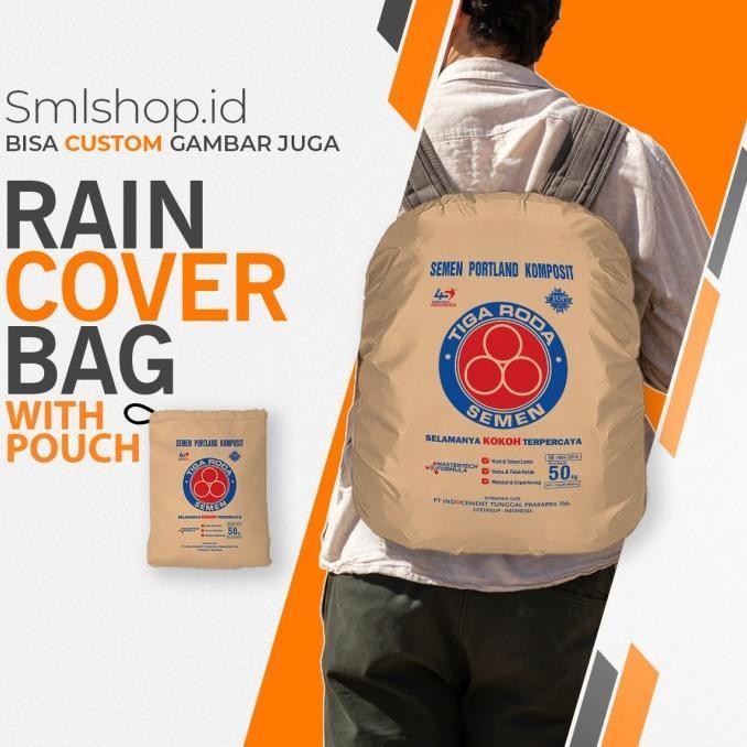 KARUNG SEMEN TIGA RODA - RAIN COVER BAG /PELINDUNG ANTI AIR TAS RANSEL