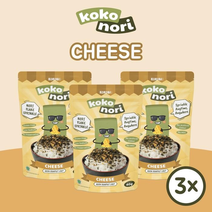 

Baru Paket 3Pcs Koko Nori Abon Rumput Laut Tabur Cheese Seaweed Flake Kokobi
