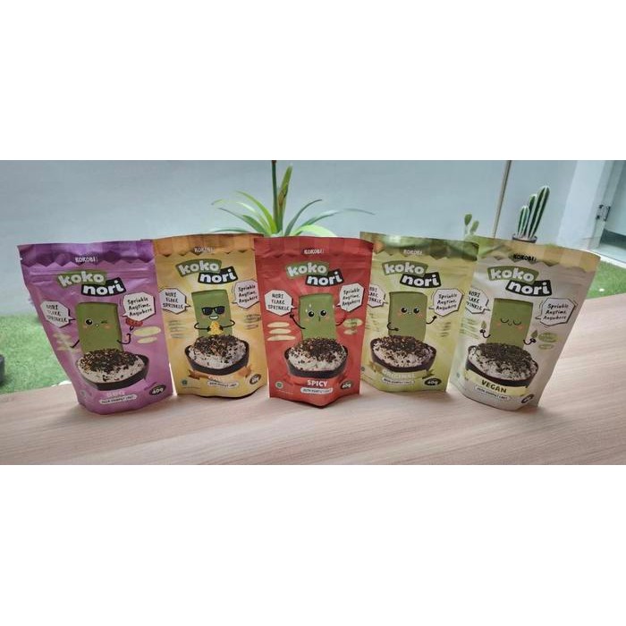 

Baru Koko Nori Abon Rumput Laut Tabur / Seaweed Flakes Snack Anak Non Msg