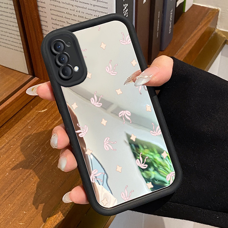 Casing Hp OPPO Reno 4 4G Reno4 Reno 4 5G Case Casing pola busur kecil Kasing HP Cesing Silikon Softc