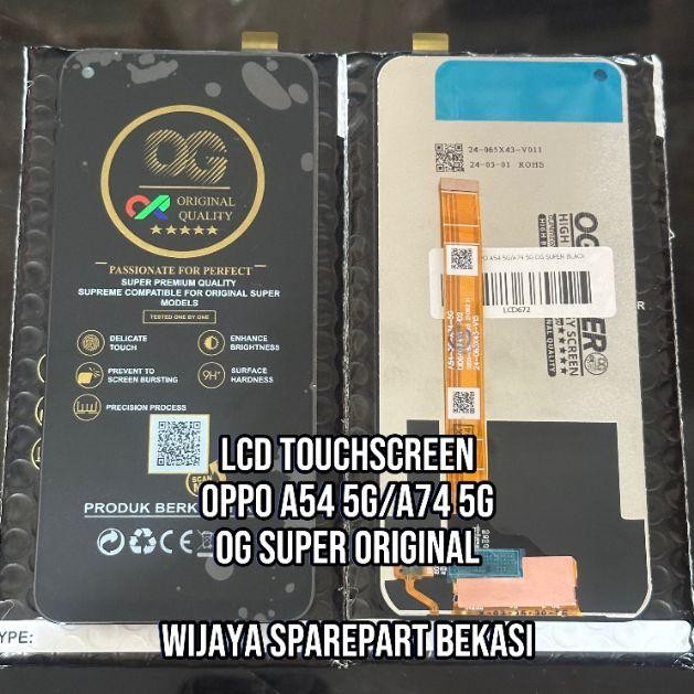 Bisa E-Faktur Lcd Ts Oppo A54 5G/A74 5G Og Super Original Black