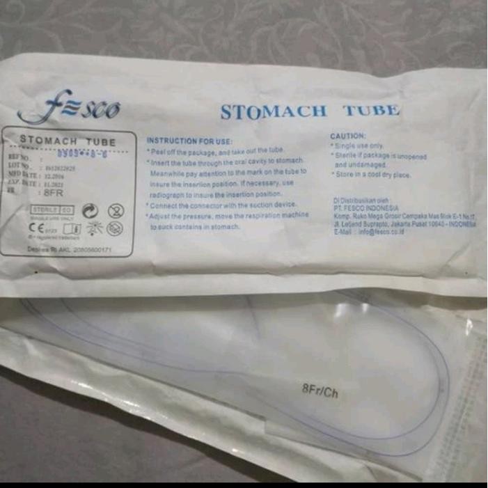 NGT silicone / selang makan / stomatch tube fesco no.16 & 18