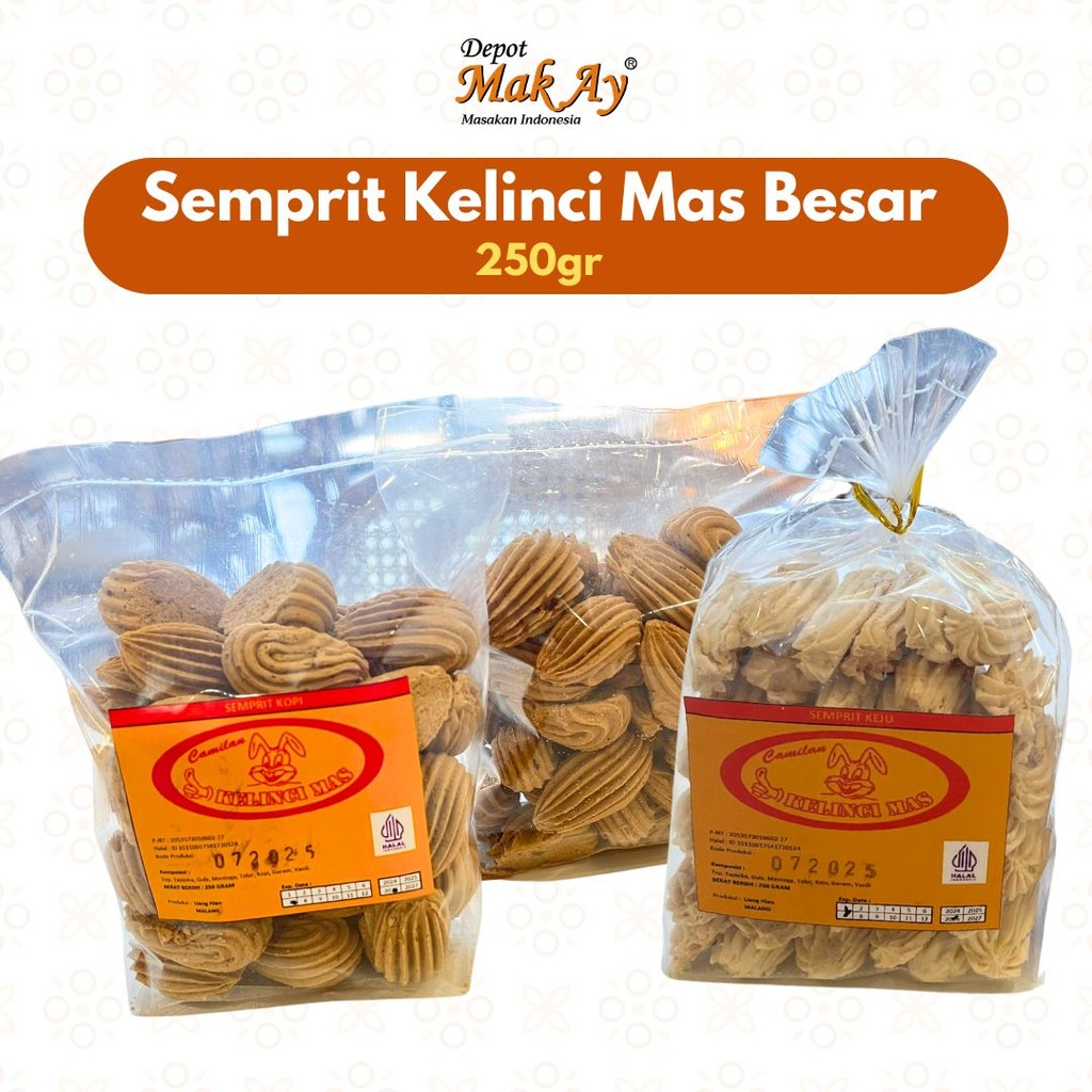 

Semprit Kelinci Mas Besar 250gr | Camilan | Jajanan | Surabaya | Snack | Makanan | Kuliner | Enak | Nyemil