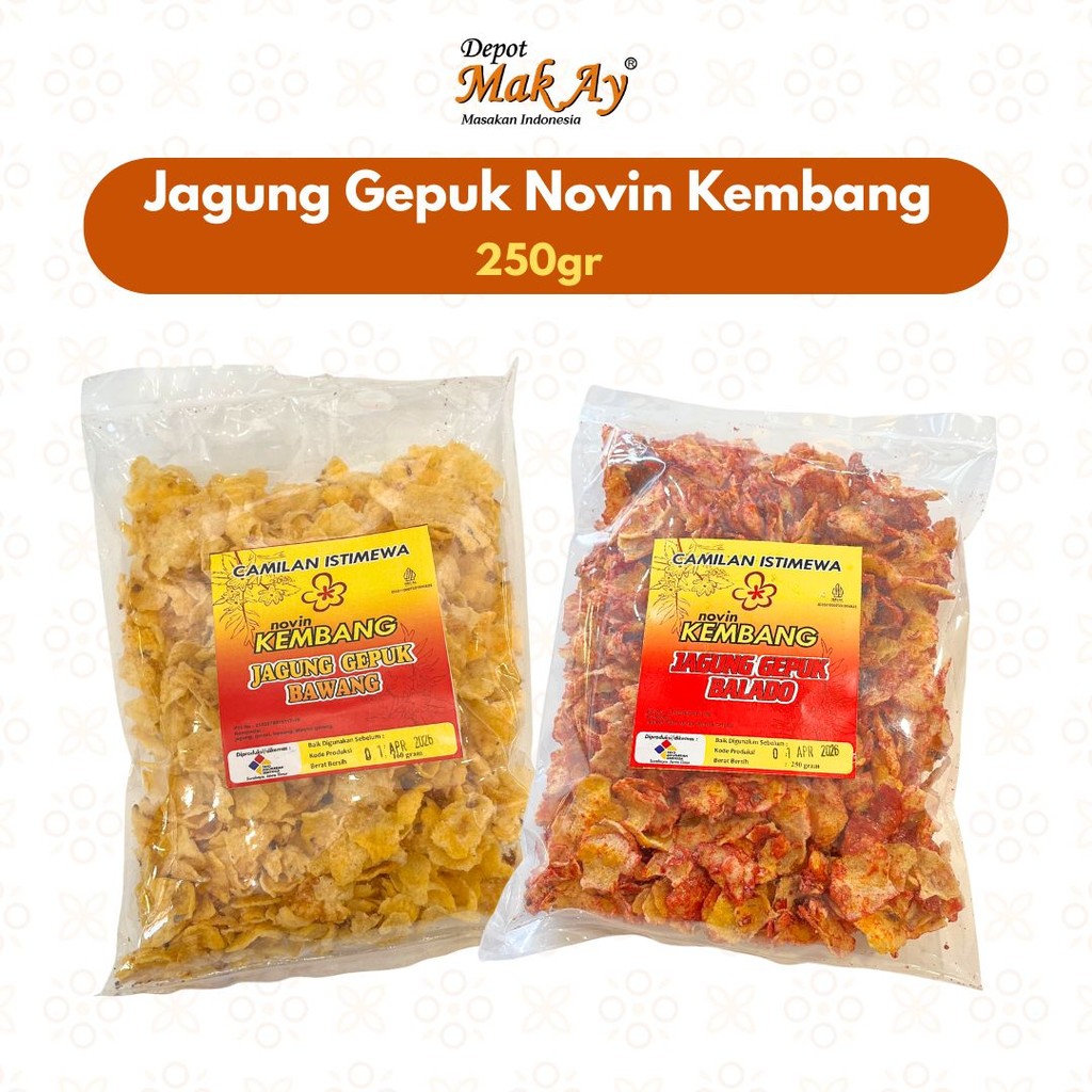 

Jagung Gepuk Novin Kembang 250gr| Camilan | Jajanan | Surabaya | Snack | Makanan | Kuliner | Enak | Nyemil
