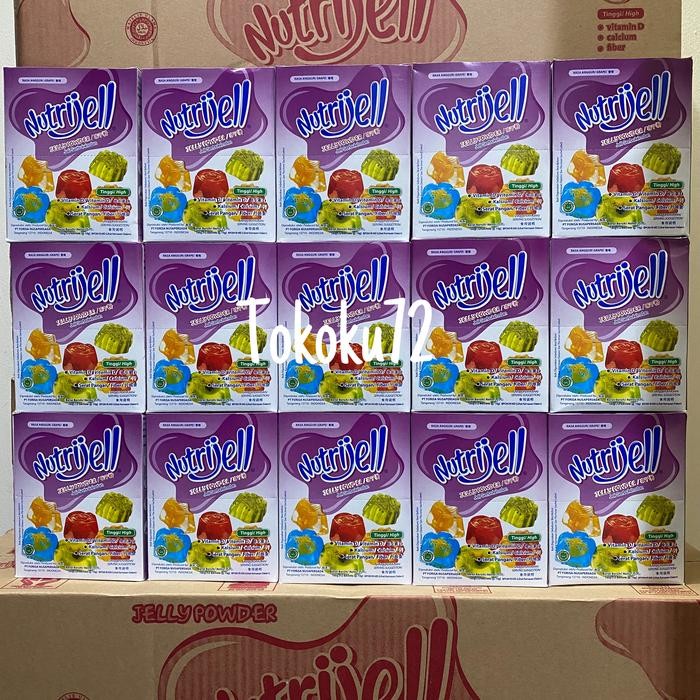 

LEZAT- Nutrijell Anggur/Grape 15 Gr Per Boxs Isi 12 Pcs