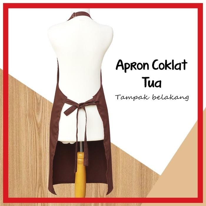 ID'' APRON/CELEMEK - COKLAT TUA