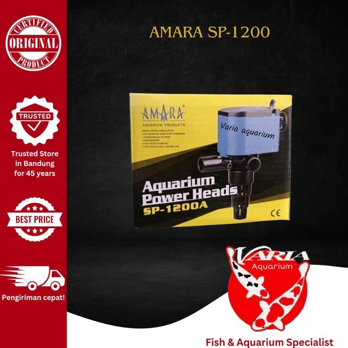 SIAP KIRIM AMARA SP-1200A POWER HEAD POMPA CELUP AQUARIUM 1200L/H