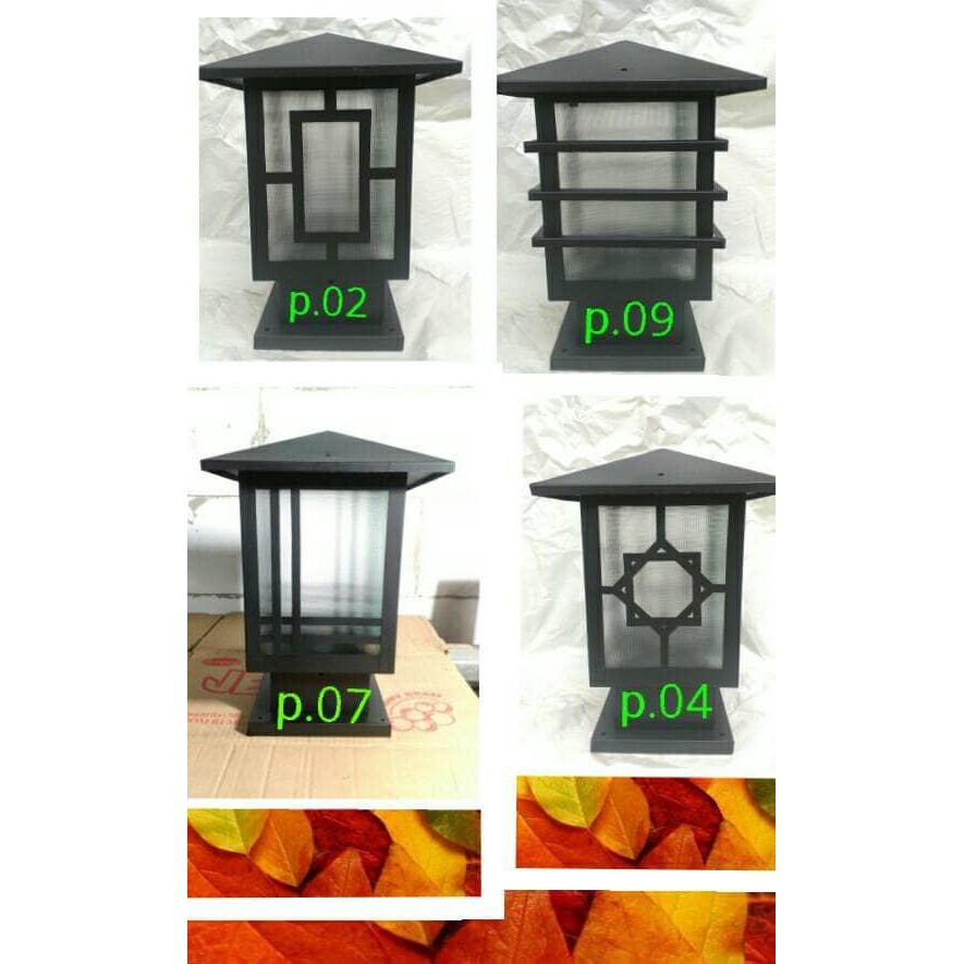 LAMPU PILAR .TAMAN DINDING