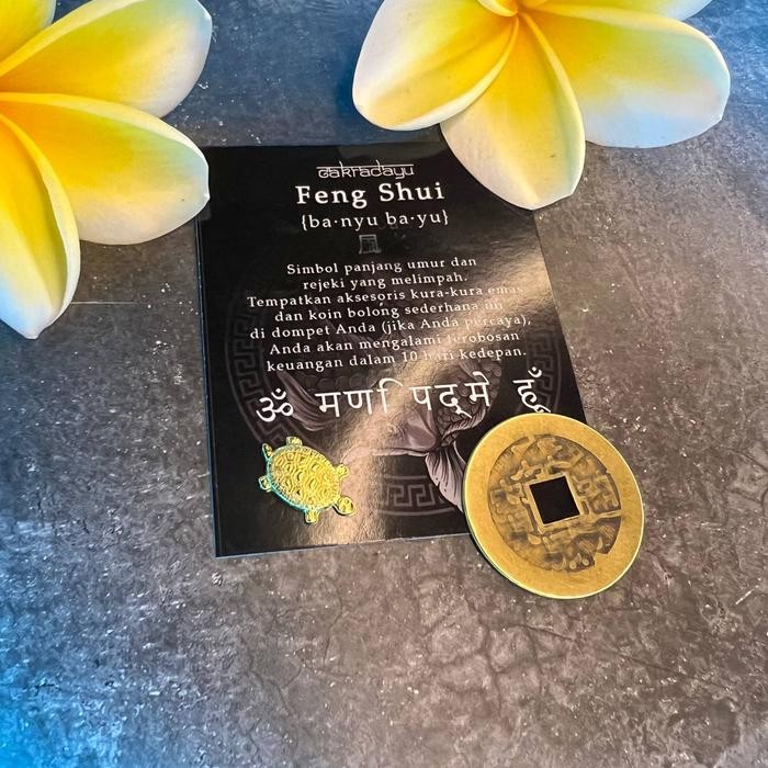 

Charm Fengshui Yin Yang Kura-Kura Emas dan Koin Bolong Limited Edition by Cakradayu