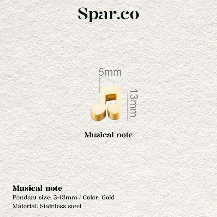 

Spar.co Beads Gold Charm Aksesoris Liontin Titanium Perak lapis Emas Bentuk Bintang Bunga Untuk