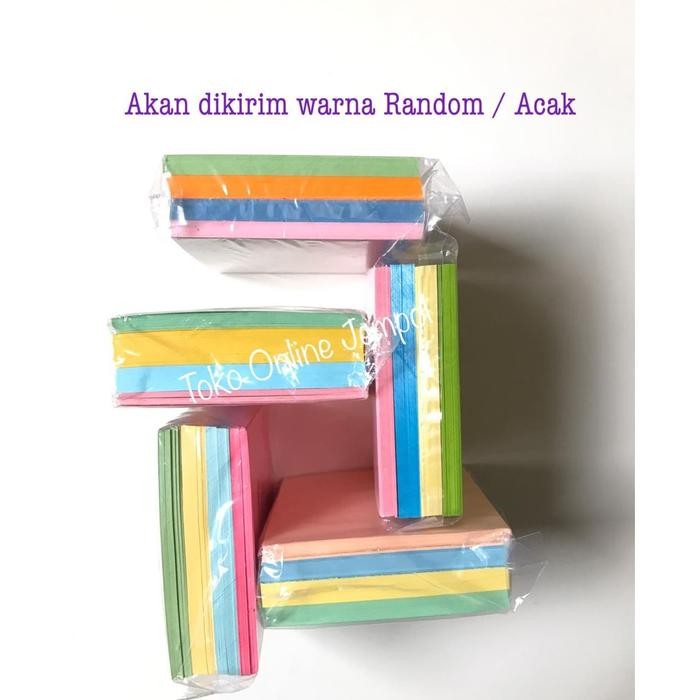 

(9x9cm) Kertas memo notes warna tanpa lem note (-+ 520 lembar)
