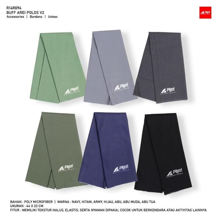 ASLI Buff Bandana Arei Polos V2 Arei Outdooregar READY STOCK
