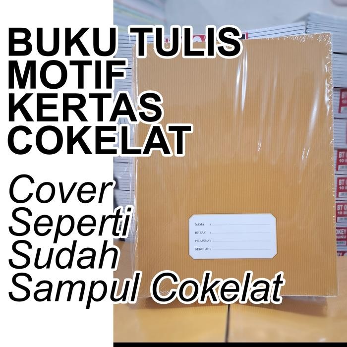 

Buku Tulis 38 Motif Cover Sampul Coklat Kraft Cokelat Dengan Nama Craft Okey Sinar Dunia Kiky